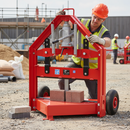 Gray Premium Hydraulic Block Splitter with Adjustable Blade Height