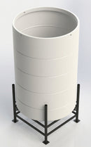 3250 Litre Open Top Cone Tank – 30° Drainage Angle (view 2)