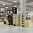 Dark Gray Premium Rubber Corner Impact Protector - Straight Design for Safety