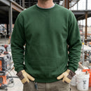 Crew Neck Work Sweatshirt - Forest Green