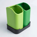 5-litre desktop recycling bin, two-unit set with moulded tray (view 2)