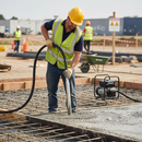 Gray High-Performance 50MM Concrete Poker Head with Flexible Drive