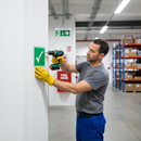 Gray Premium Tick Fire Safety Sign - Universal Compliance Indicator