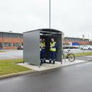 Light Gray Premium Shelter with Galvanised Clad - Modular Design for Extensions