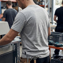 Classic Cotton Short Sleeve Work T-Shirt - Grey Melange
