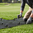 Dark Khaki Heavy Duty Grass Matting Plastic Pegs - Pack of 100 for Landscape Solutions