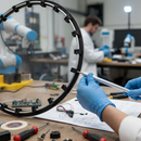 Light Slate Gray Premium Anodised Aluminium Round Bar 6 x 1mm 1m Length