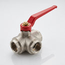 3/8" BSP Female 3-Way L Port Ball Valve, 40 Bar (view 2)