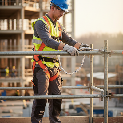 Professional Work Platform Fall Arrest Kit with Harness and Energy Absorber