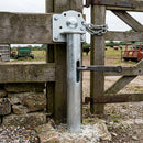 Galvanised Round Slam Post 4½" for 45" Gates