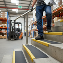 Slate Gray Heavy Duty Anti-Slip Stair Tread Covers - 55mm x 345mm for Enhanced Safety