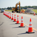 Gray 750mm Heavy Duty 2-Piece Traffic Cone with High Visibility