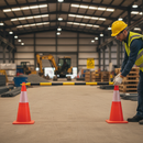 Dim Gray Extendable Cone Bar for Traffic Control - Adjustable and Versatile