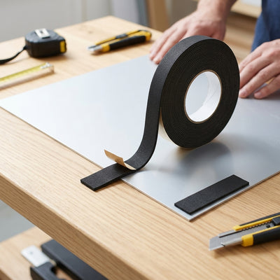 19mm Black Double Sided Foam Tape - 10m