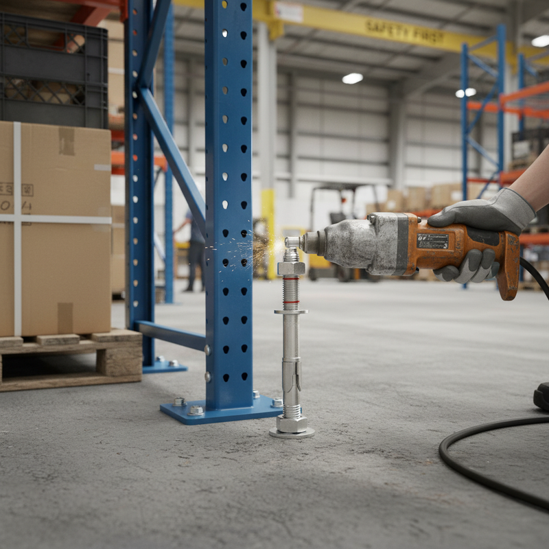 Dim Gray High-Performance Through Bolt Anchors 12mm x 120mm for Safety Systems