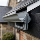 Moulded Ogee Gutter Fascia Bracket 125 x 100mm — RAL 7037 (in use)