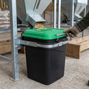 50L Polypropylene Animal Feed Storage Bin with Clip Lid