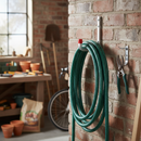 Dark Slate Gray Heavy Duty Galvanised Steel Wall Hook with Red End Caps - 115 x 140mm