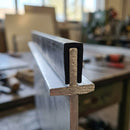 Square Rubber Edge Protector 12.5x18mm for 13mm Panels - 5m EPDM (view 2)