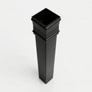 Traditional Downpipe Length 72x72mm x 3m Non-Eared Socket — RAL 9005