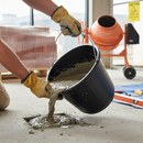 Rosy Brown Premium 14L Plastic Builders Bucket with Pouring Spout and Metal Handle