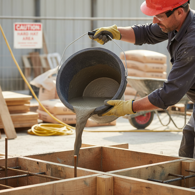 Rosy Brown Heavy Duty 2 Gallon Builders Bucket - Robust Design for All Liquids