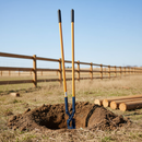 Light Steel Blue Premium Insulated Forged Post 7” Hole Digger - Heavy Duty Tool