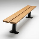 2000mm Pagoda Bench with Steel Frame and Hardwood Seat (view 2)