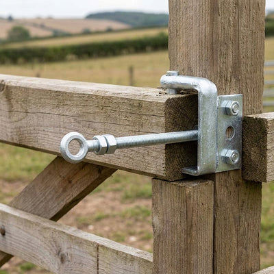 Galvanised Adjustable Gate Kit for 3" Thick Timber Gates