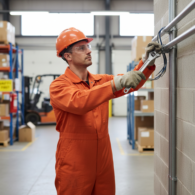 Rosy Brown Premium Heavyweight Boilersuit - Orange with Concealed Zip