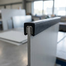 Square Rubber Edge Protector 6x9mm for 6mm Panels - 5m EPDM (view 2)