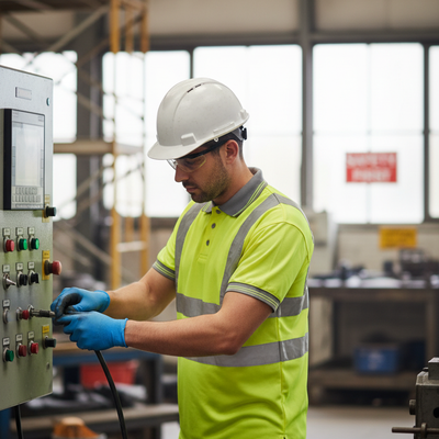 High-Visibility Short Sleeved Polo Shirt - Yellow