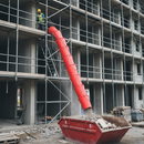 Dark Slate Gray 20" Heavy Duty Rubbish Scaffold Chute for Efficient Waste Removal