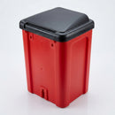 25 litre dog waste bin with lift lid, wall or post-mounted (view 2)