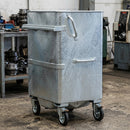 720 litre wheeled container, steel, galvanised