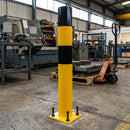 194 x 1200mm Type XL Heavy Duty Bollard Steel Yellow Black