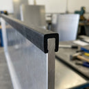 Square Rubber Edge Protector 8x10mm for 6mm Panels - 1m EPDM (view 2)