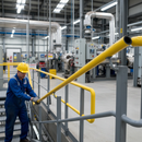 Gray Premium GRP Handrail Tube - 5m Long, 50mm Diameter, 5mm Wall Thickness for Durable Railings