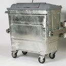 660 litre galvanised steel wheeled recycling container