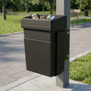 30 Litre open-top litter bin, wall or post mountable
