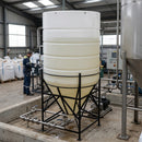 8000 Litre 60° Open Top Cone Tank, UV-Stabilised Polyethylene