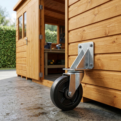 Wooden Pent Shed 12mm Shiplap Cladding 785mm Door