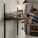 Light Slate Gray Premium Twin Slot Shelving Bracket for Adjustable Storage Solutions