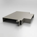 Aluminium Coping T-Junction – Secret Fix Wall Detail — RAL 7036