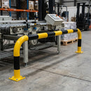 600 x 2000mm Steel Collision Protection Guard Yellow/Black