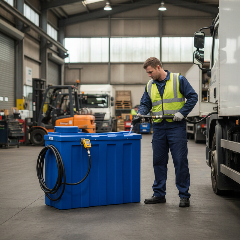 Dark Slate Gray Heavy Duty 1000 Litre Bunded Urea Storage Tank