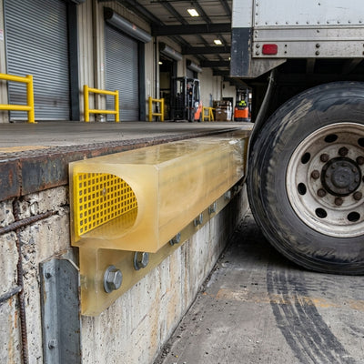 Heavy Duty Loading Bay Impact Buffer 100 × 80mm, 1m Length