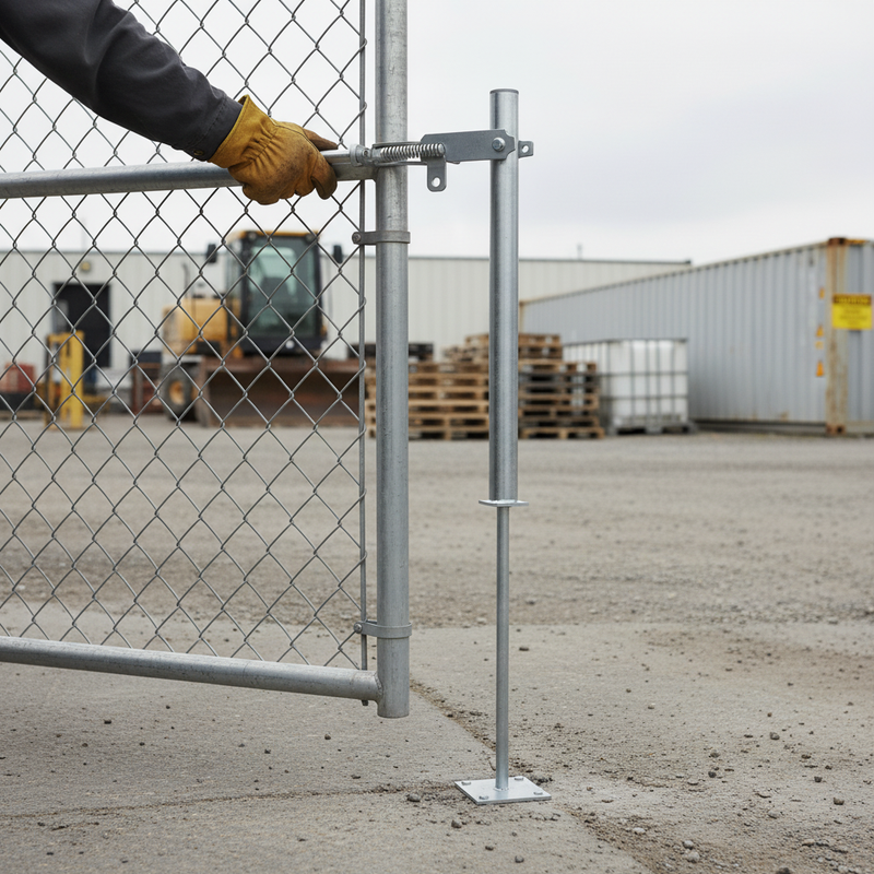 Gray Premium Gate Adaption Pole - Short for Barrier Systems