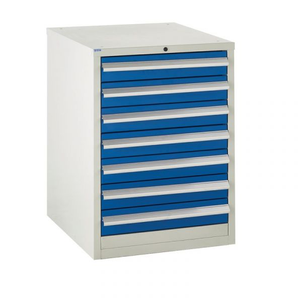 Midnight Blue Euroslide 7 Drawer Cabinet - 7x100mm