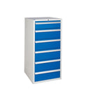 Dark Cyan Euroslide 6 Drawer Cabinet 1x150mm, 5x200mm